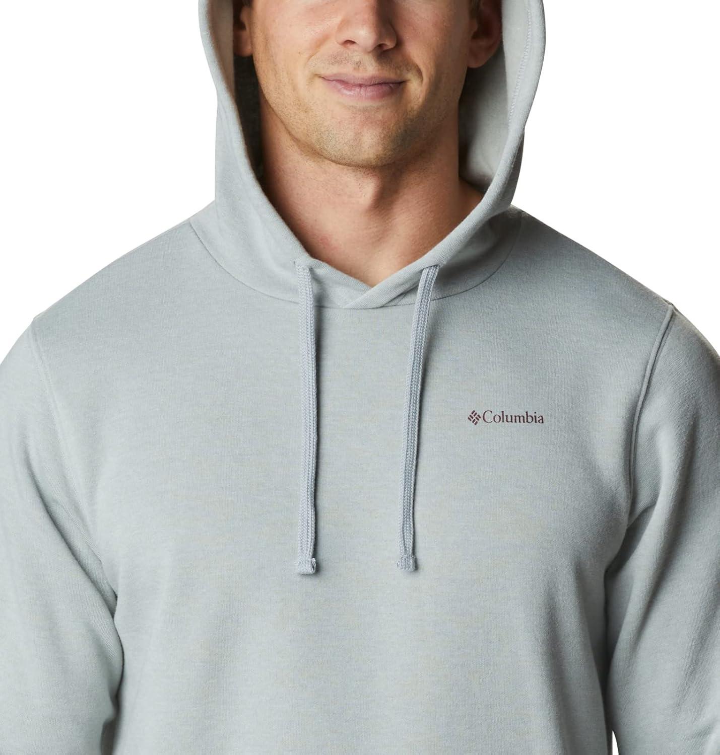 imageColumbia mens Trek HoodieColm Grey Hthr Checkered Range Graphic