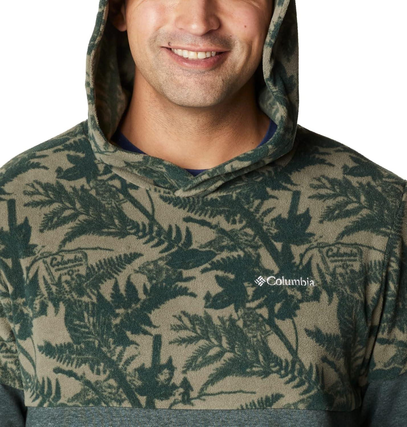 imageColumbia mens Trek HoodieDark CoralCentered Gem Logo