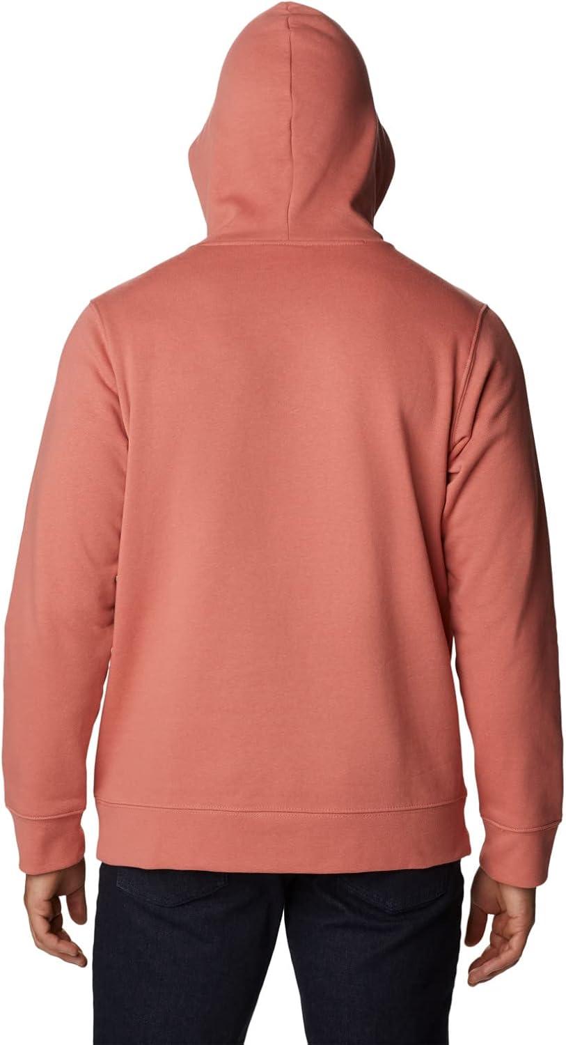 imageColumbia mens Trek HoodieDark CoralCsc Stacked Logo