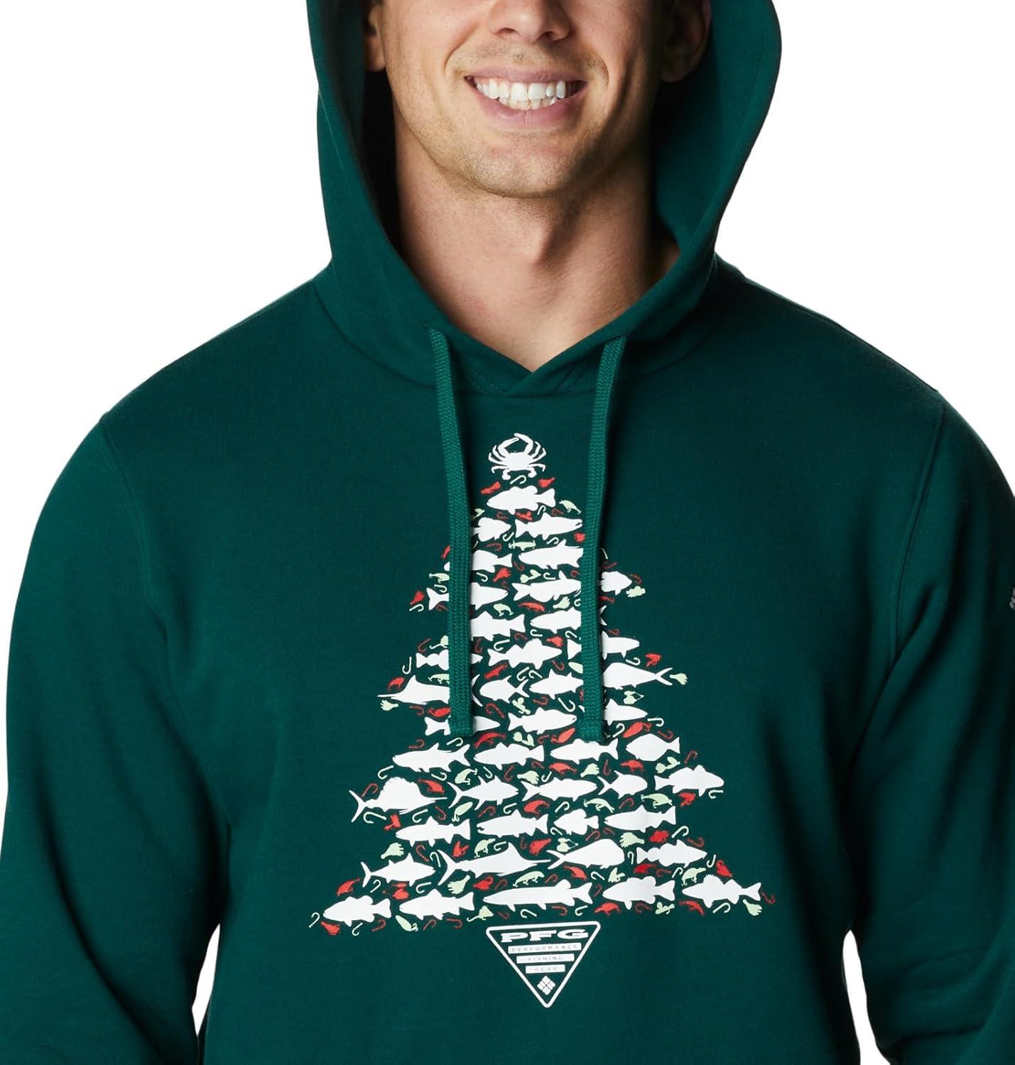 imageColumbia mens Trek HoodieDark Ivy Fish Tree Graphic