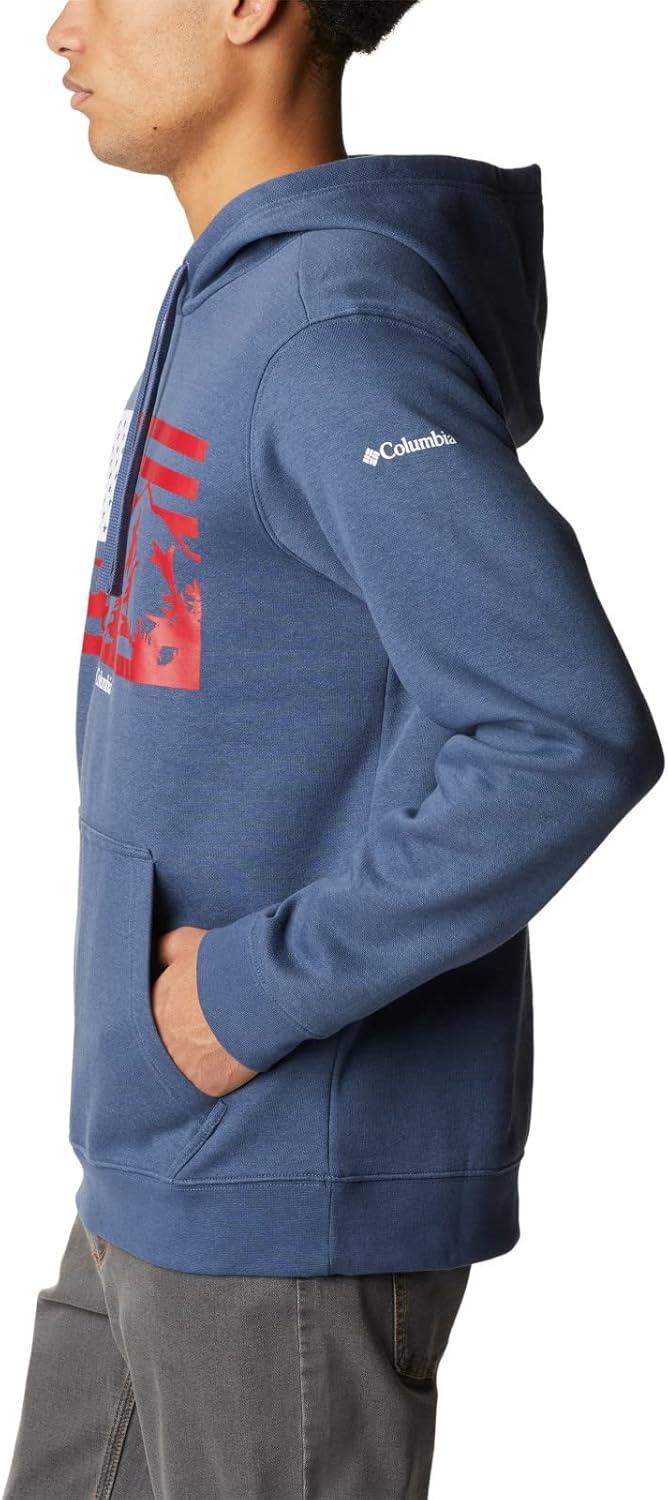 imageColumbia mens Trek HoodieDark MountainUs Hood Flag