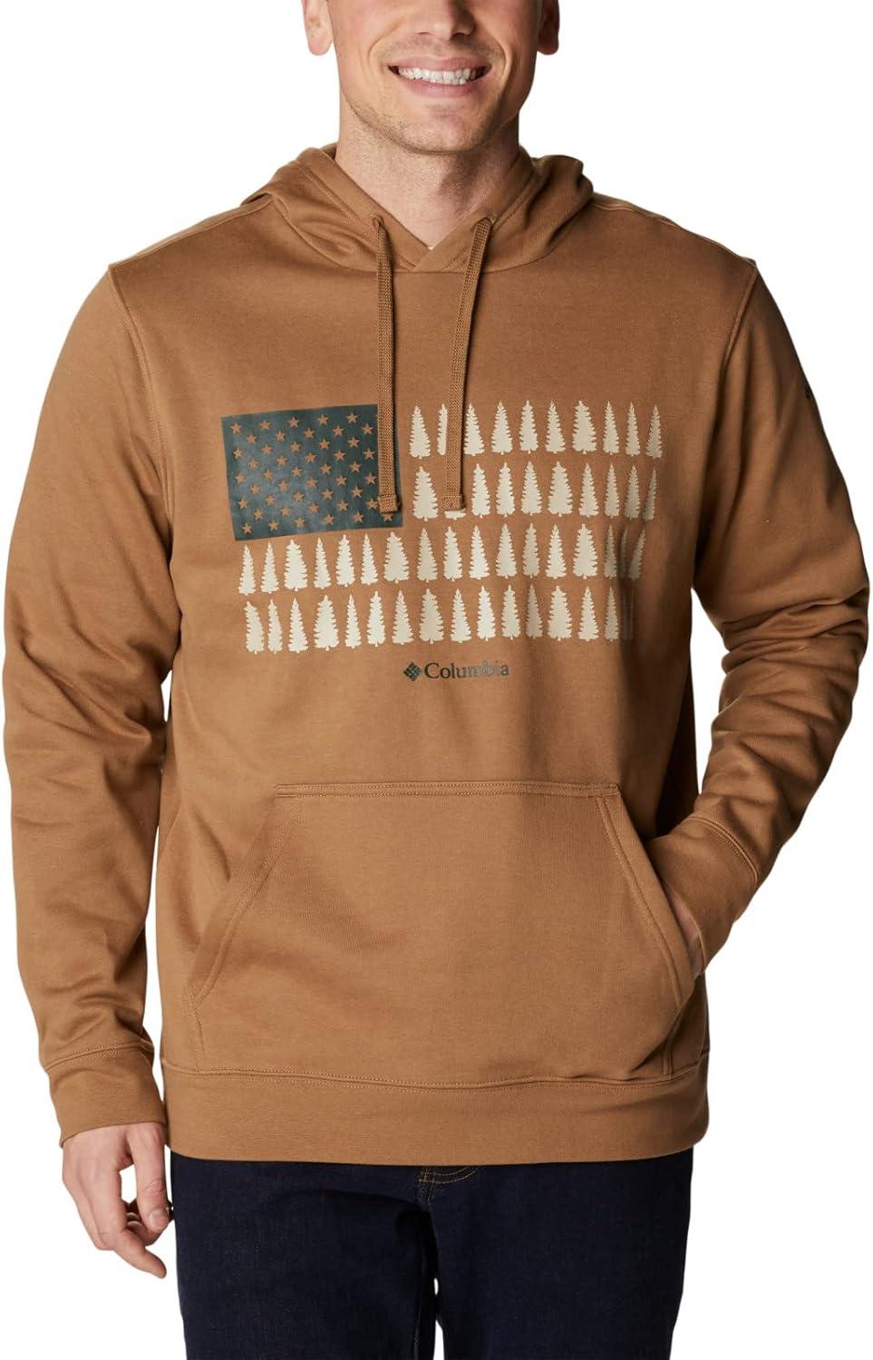 imageColumbia mens Trek HoodieDeltaTreestriped Flag