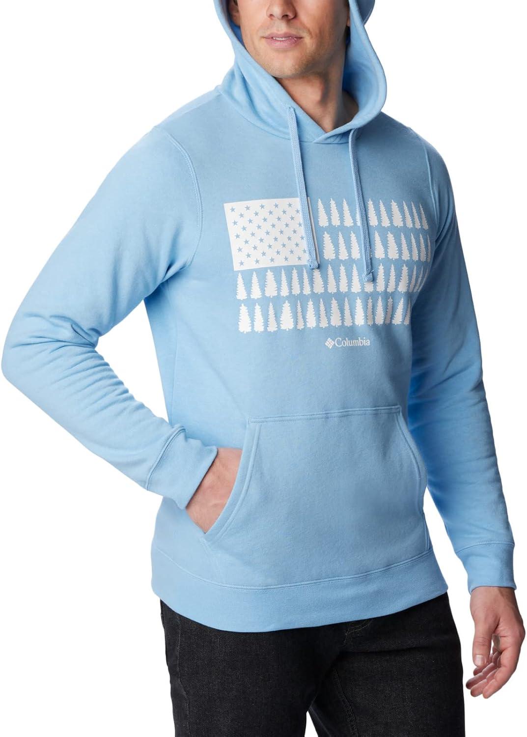 imageColumbia mens Trek HoodieJet StreamTreestriped Flag