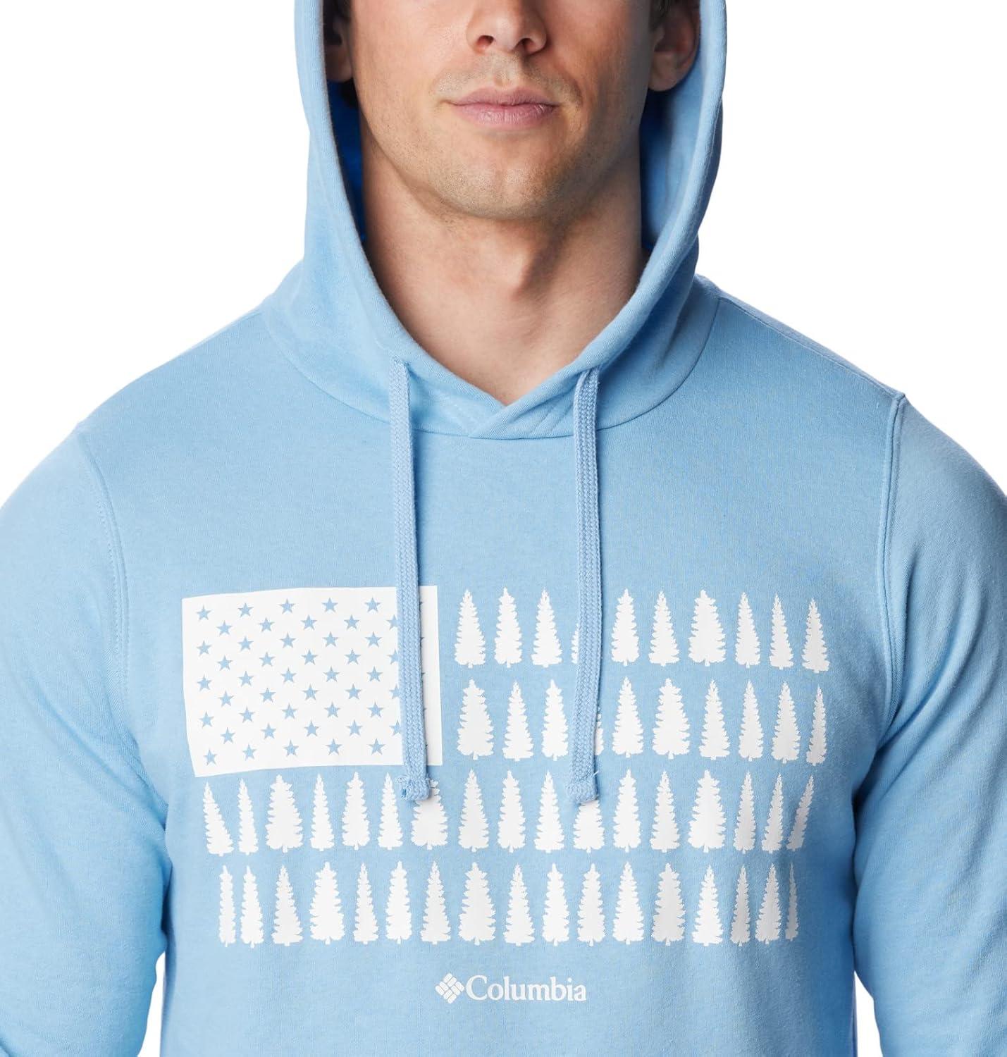 imageColumbia mens Trek HoodieJet StreamTreestriped Flag