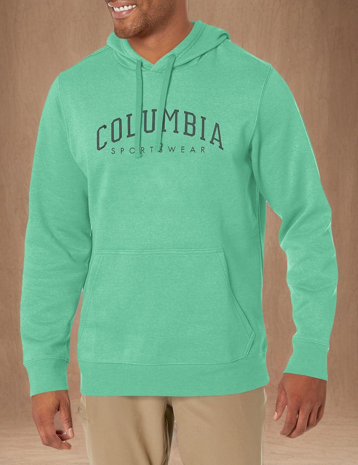 imageColumbia mens Trek HoodieKelp HeatherCsc Arched Brand Logo
