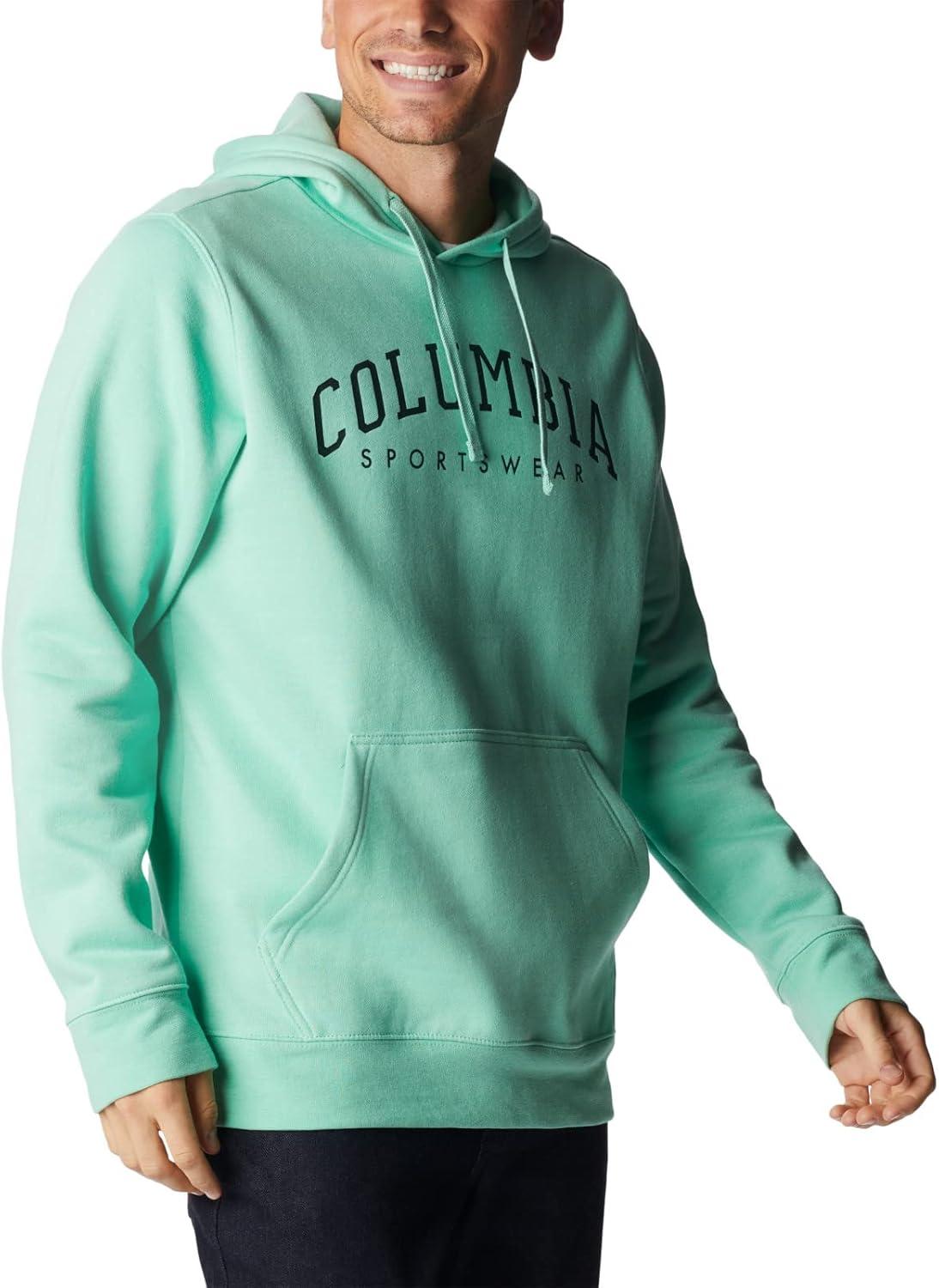 imageColumbia mens Trek HoodieKelp HeatherCsc Arched Brand Logo