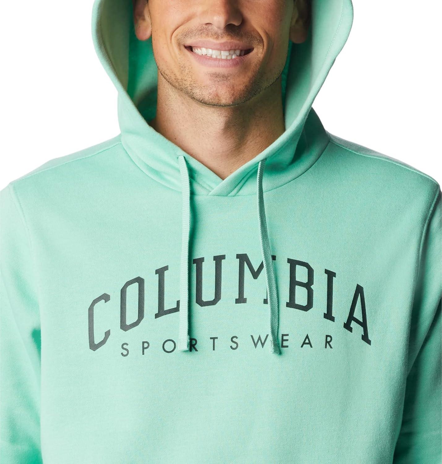 imageColumbia mens Trek HoodieKelp HeatherCsc Arched Brand Logo