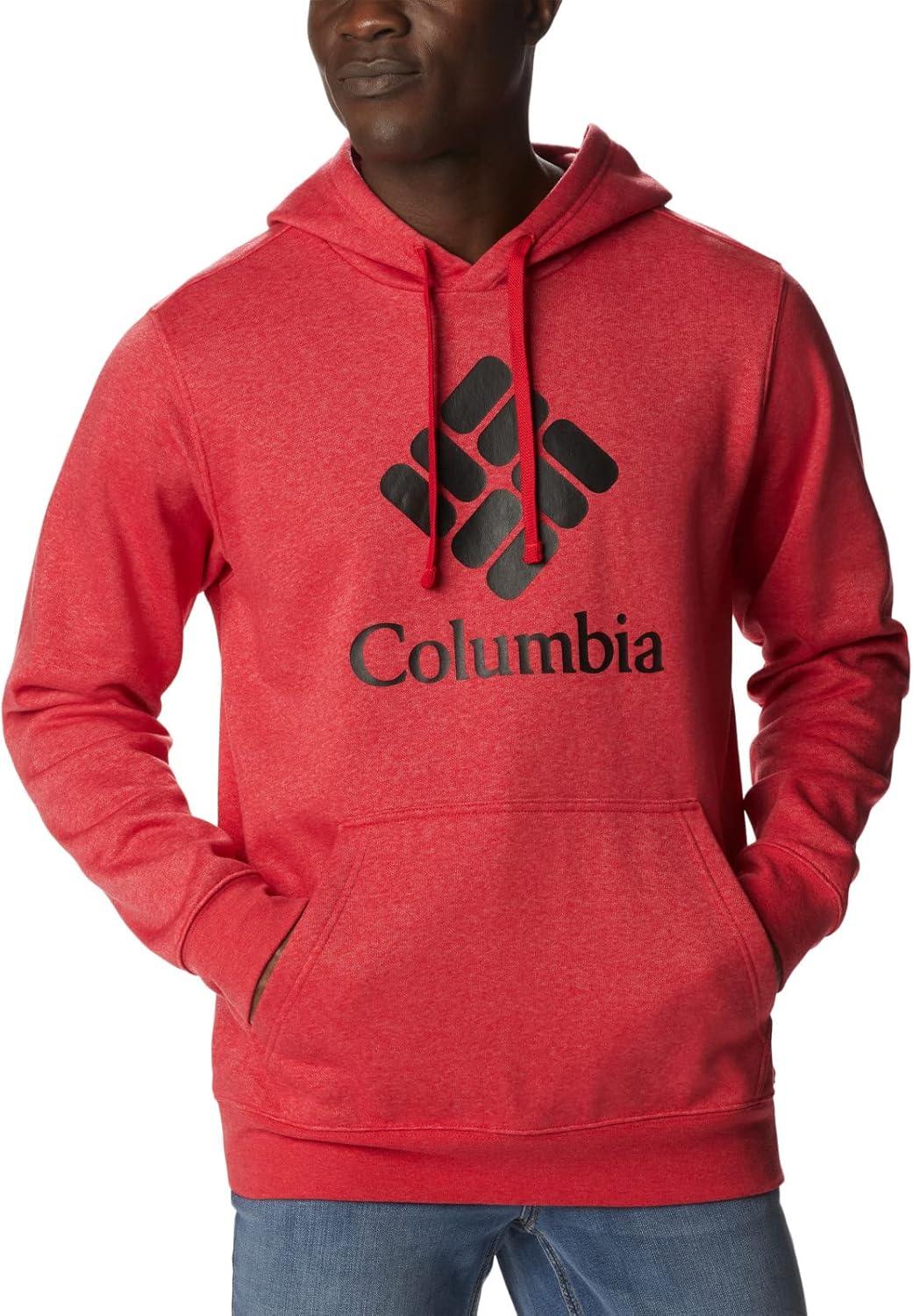 imageColumbia mens Trek HoodieMountain Red HeatherCsc Stacked Logo