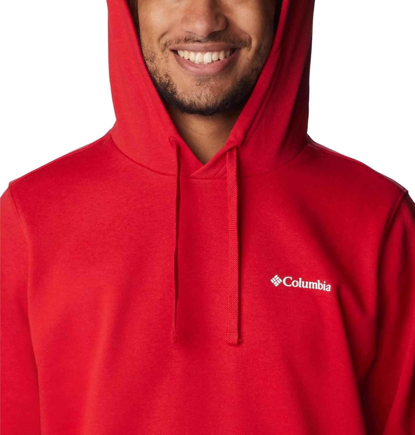 imageColumbia mens Trek HoodieMountain RedCsc Sleeve Logo