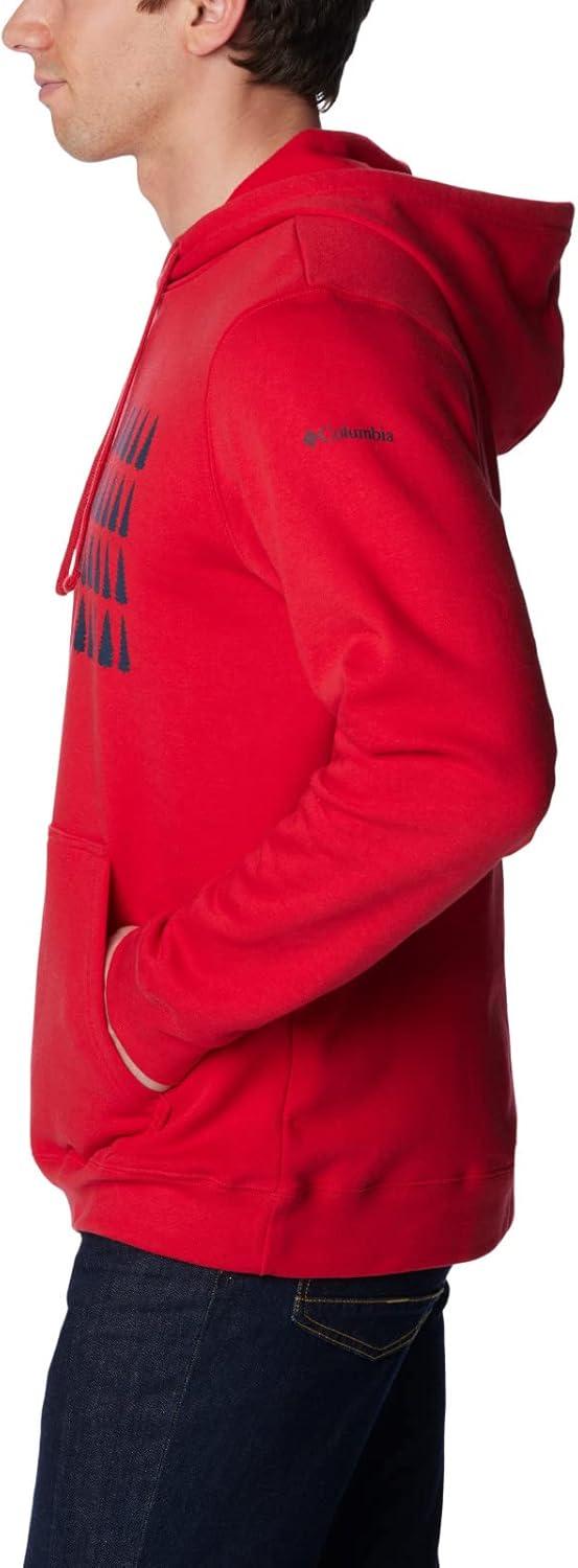 imageColumbia mens Trek HoodieMountain RedTreestriped Flag