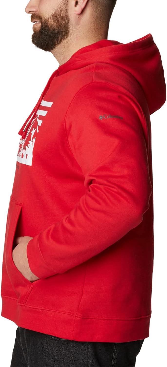 imageColumbia mens Trek HoodieMountain RedUs Hood Flag