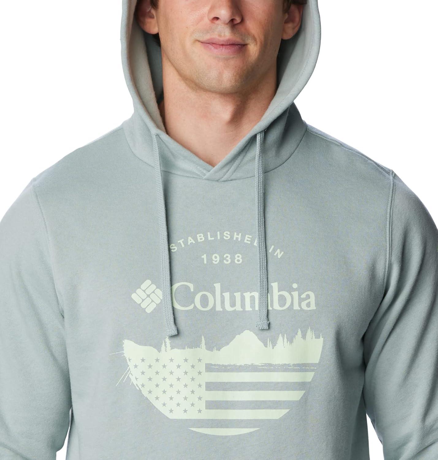 imageColumbia mens Trek HoodieNiagaraFun With Flags Graphic