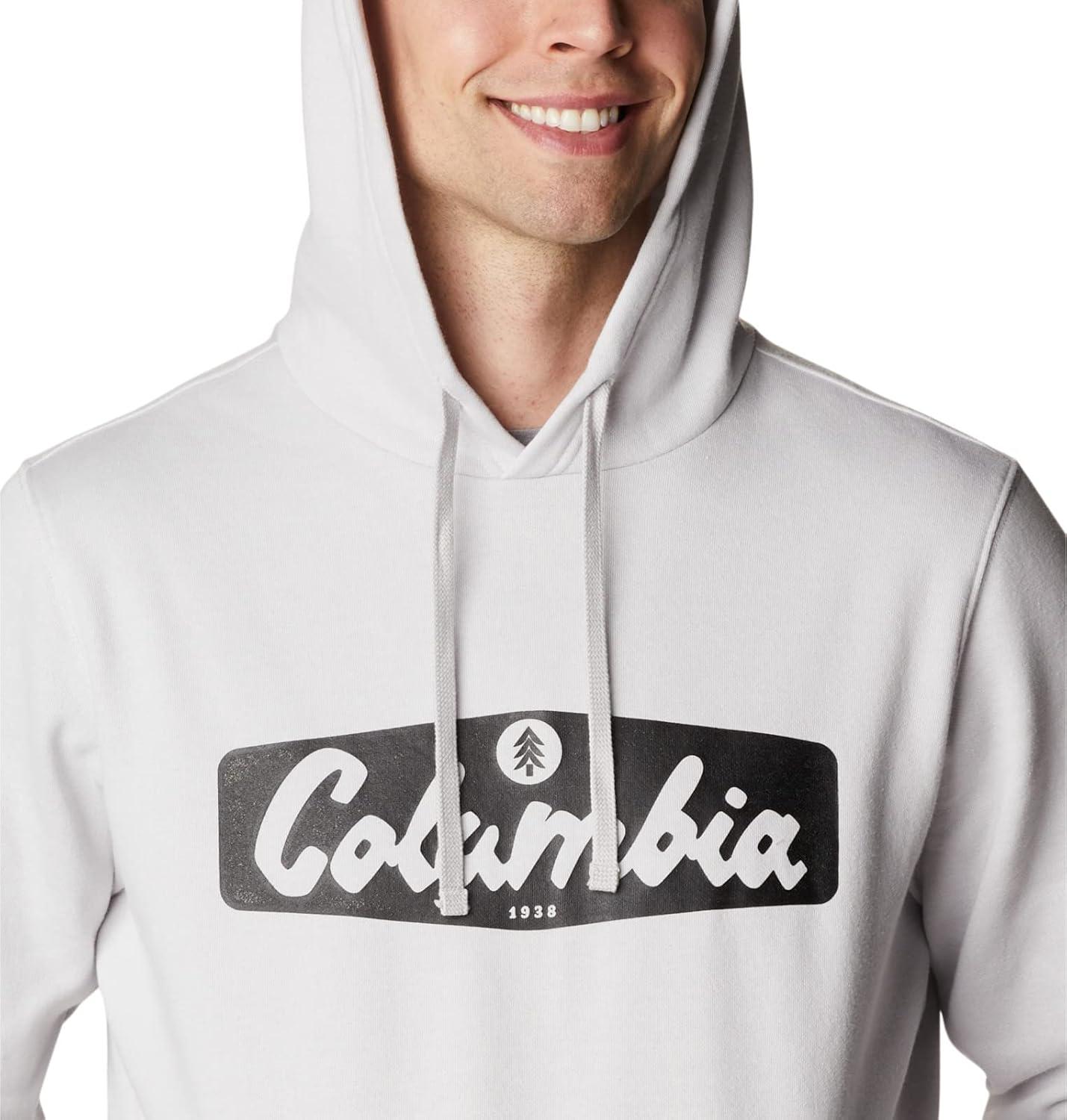 imageColumbia mens Trek HoodieNimbus GreyHex Script