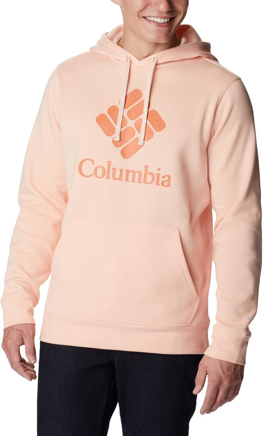 imageColumbia mens Trek HoodiePeach BlossomCsc Stacked Graphic