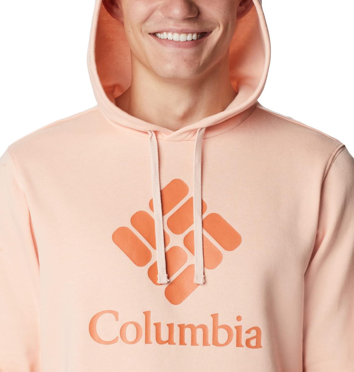imageColumbia mens Trek HoodiePeach BlossomCsc Stacked Graphic