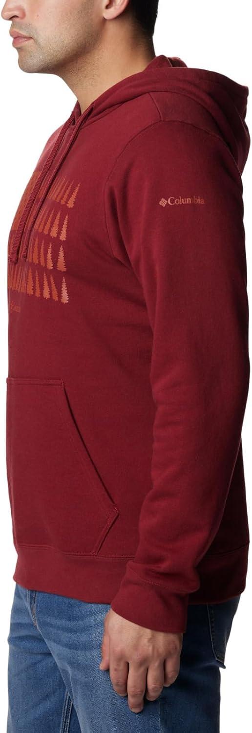 imageColumbia mens Trek HoodieRed Jasper Treeline Flag Graphic