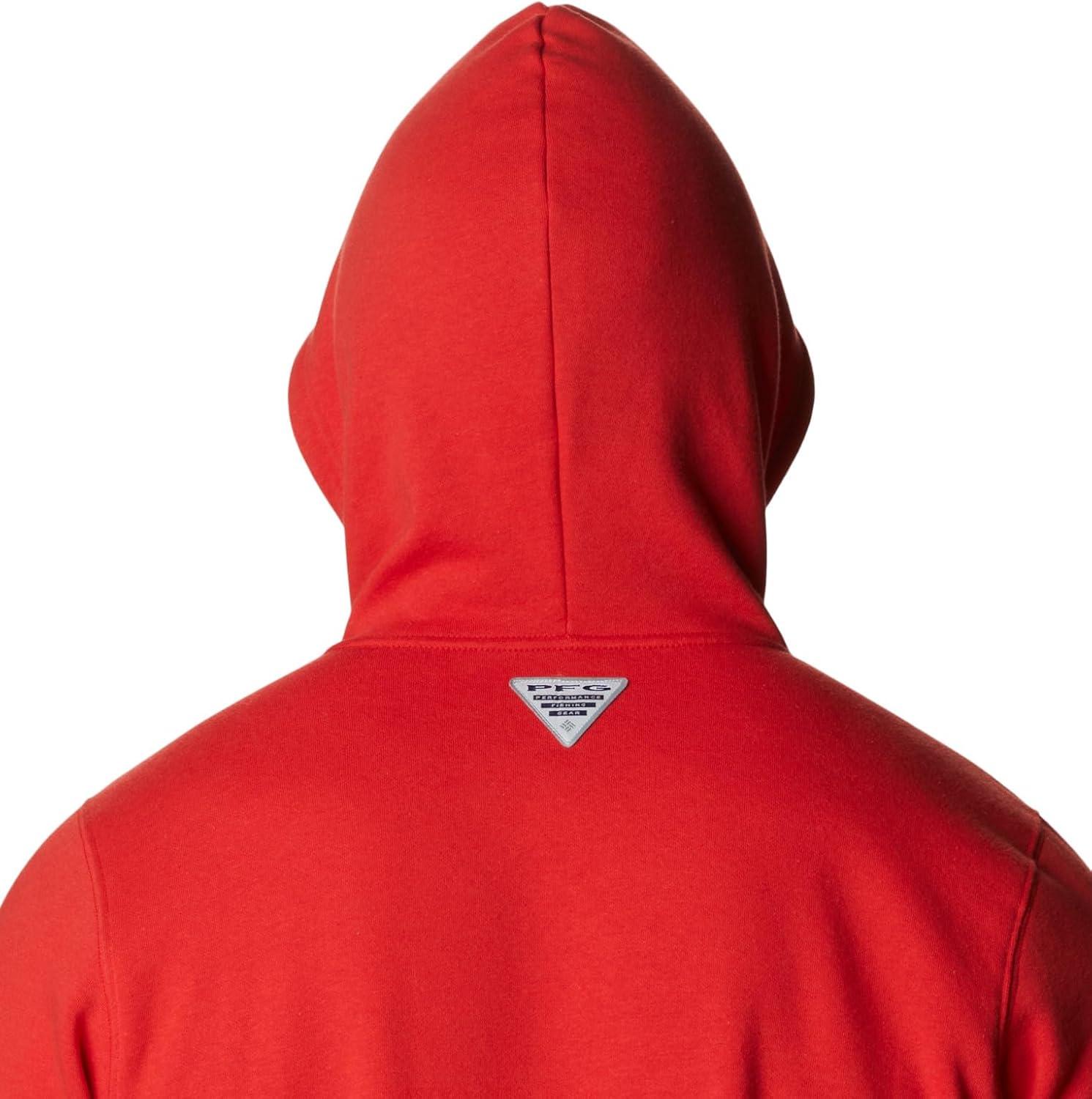 imageColumbia mens Trek HoodieRed Spark Fish Tree Graphic