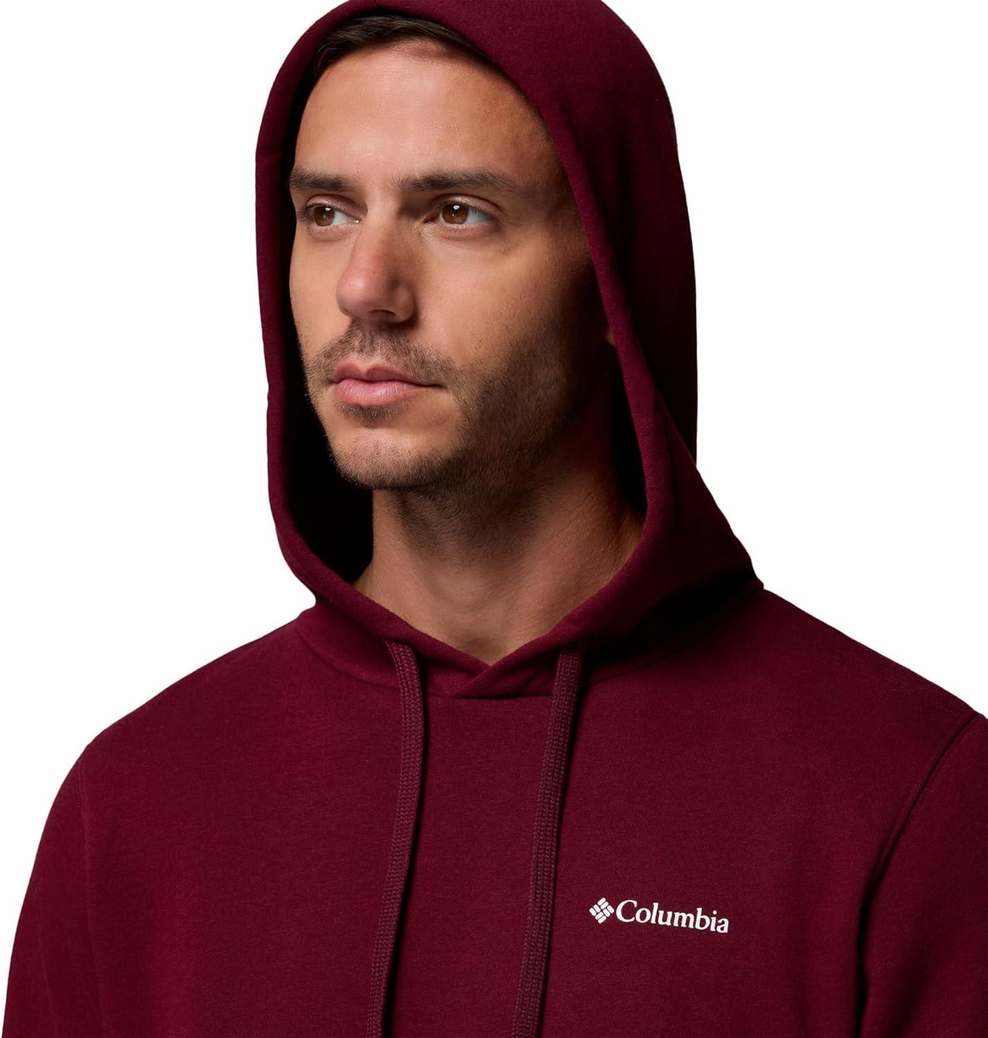 imageColumbia mens Trek HoodieRich WineCsc Sleeve Logo