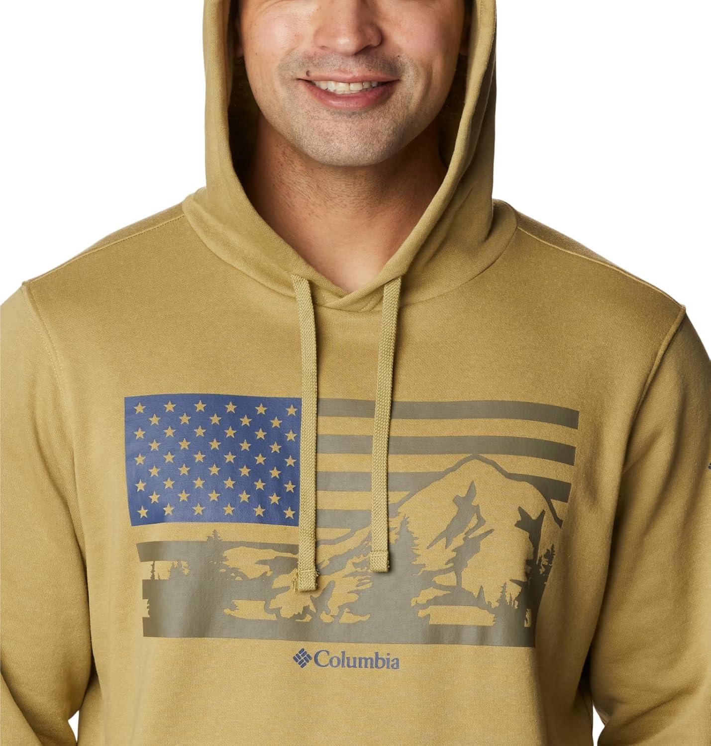 imageColumbia mens Trek HoodieSavoryUs Hood Flag