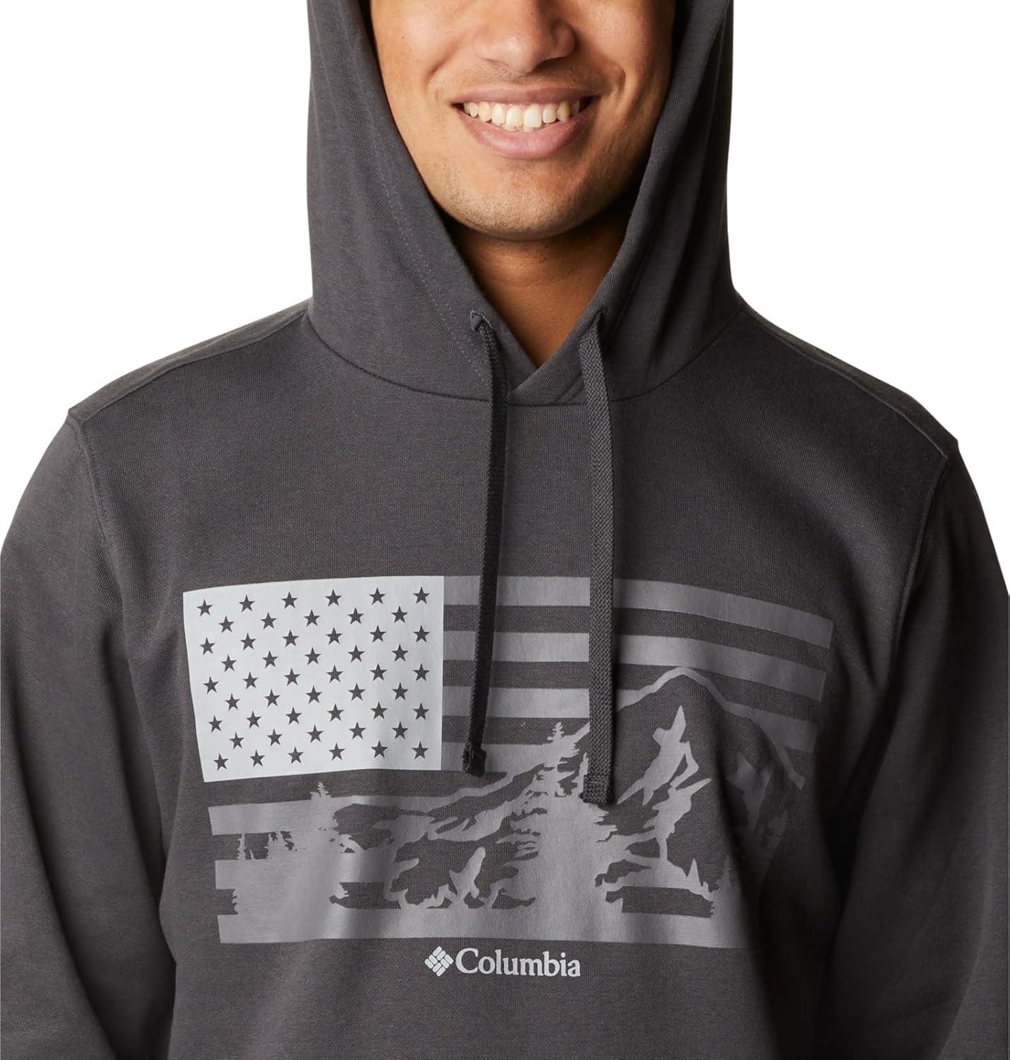 imageColumbia mens Trek HoodieSharkUs Hood Flag