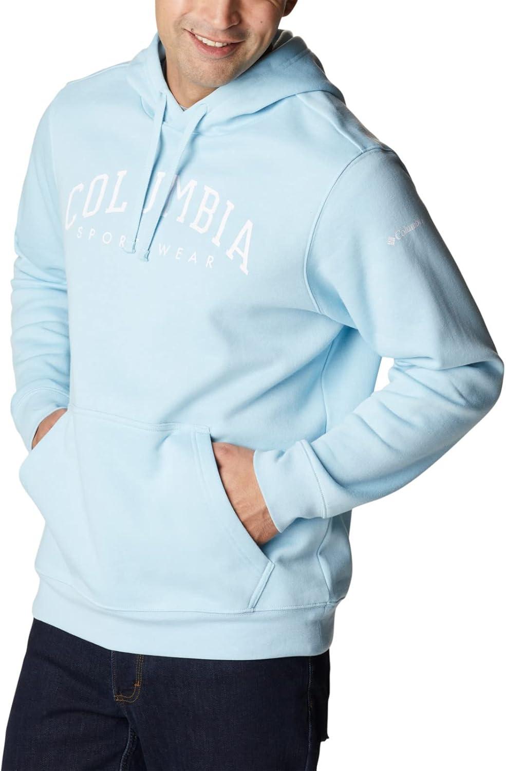 imageColumbia mens Trek HoodieSky BlueCsc Arched Brand Logo