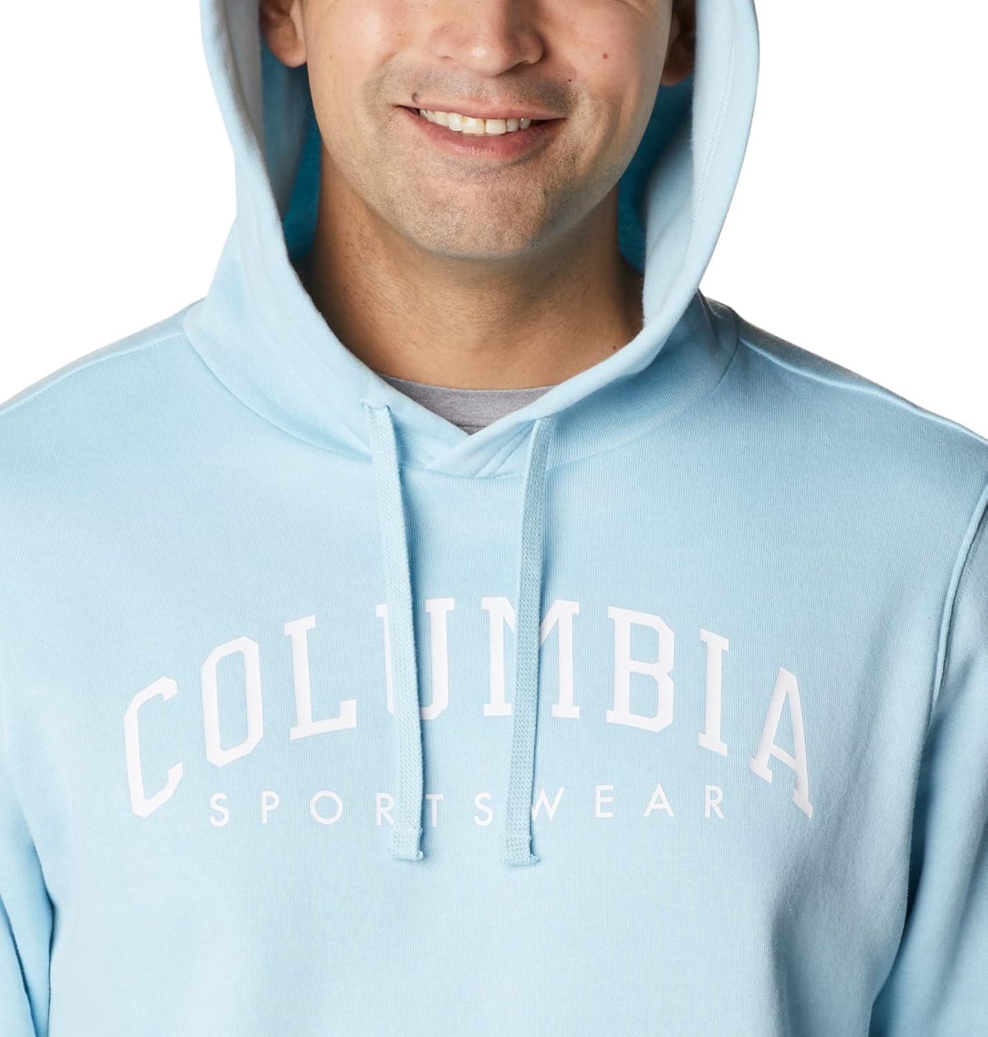 imageColumbia mens Trek HoodieSky BlueCsc Arched Brand Logo