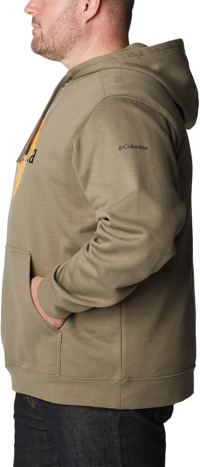 imageColumbia mens Trek HoodieStone GreenCentered Gem Logo