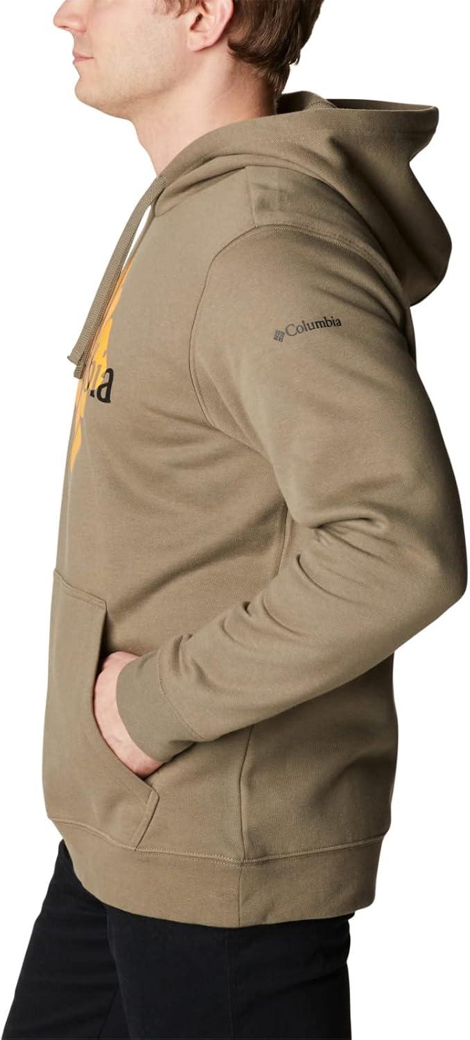 imageColumbia mens Trek HoodieStone GreenCentered Gem Logo