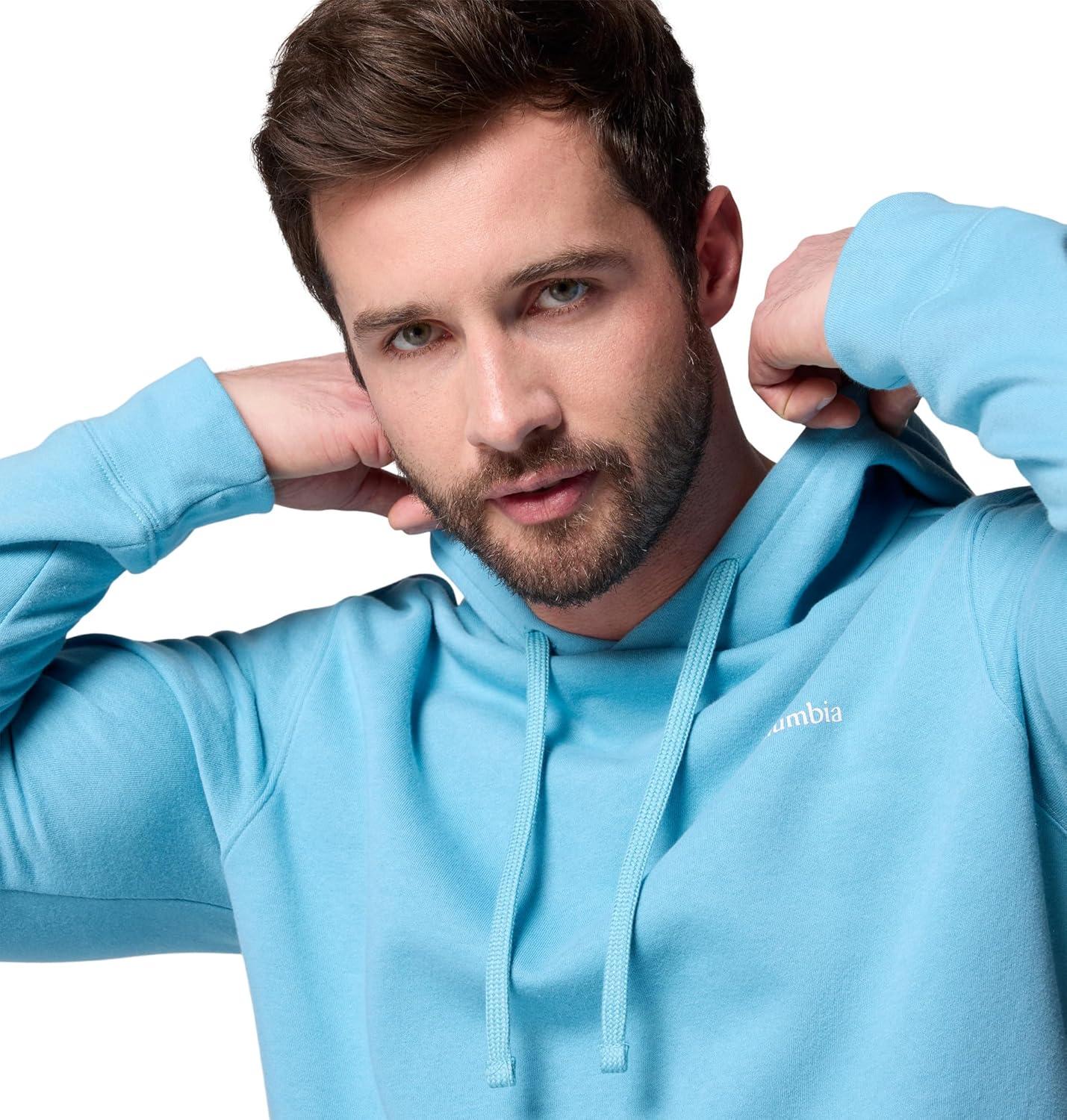 imageColumbia mens Trek HoodieVintage BlueCsc Sleeve Logo