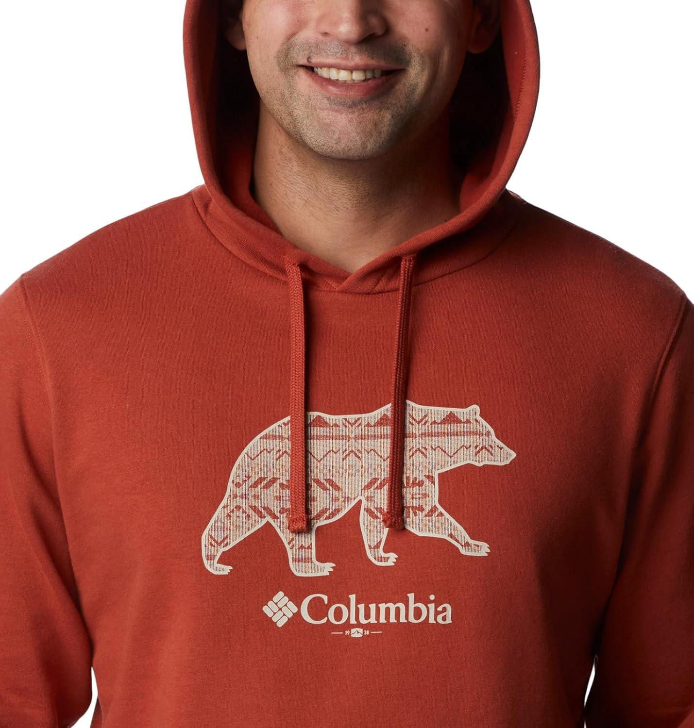 imageColumbia mens Trek HoodieWarp Red Bearly Checkered Peaks Graphic