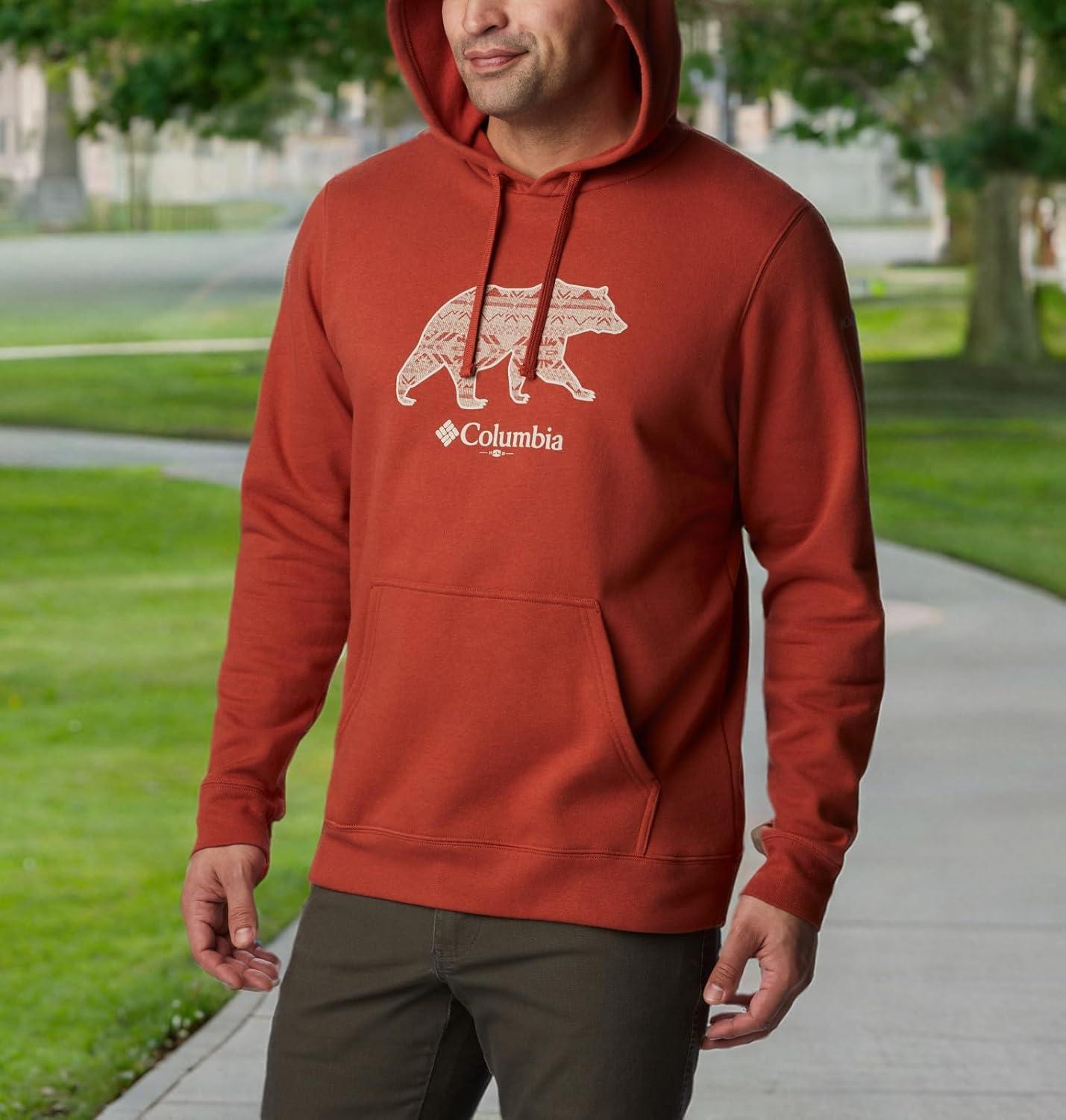 imageColumbia mens Trek HoodieWarp Red Bearly Checkered Peaks Graphic