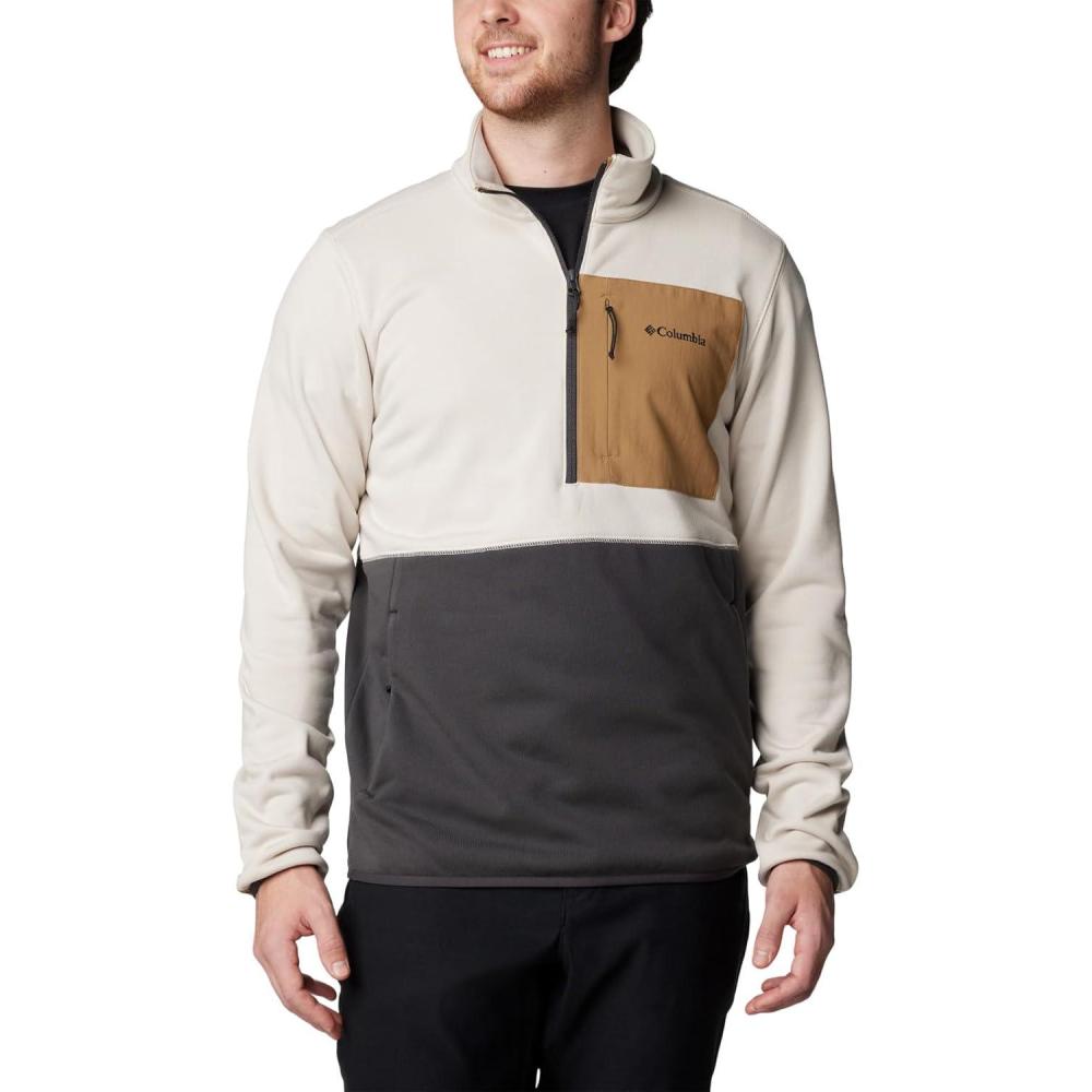 imageColumbia Mens Hike Half Zip IIDark StoneSharkDelta