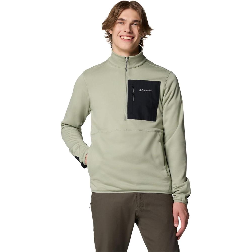imageColumbia Mens Hike Half Zip IISafariSafariBlack