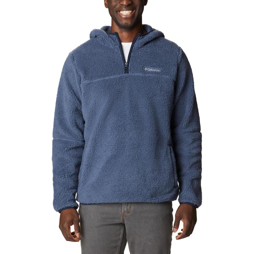 imageColumbia Mens Rugged Ridge III Sherpa Pullover HoodieDark Mountain