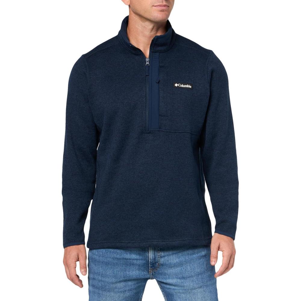 imageColumbia mens Sweater Weather Half ZipCollegiate Navy Heather
