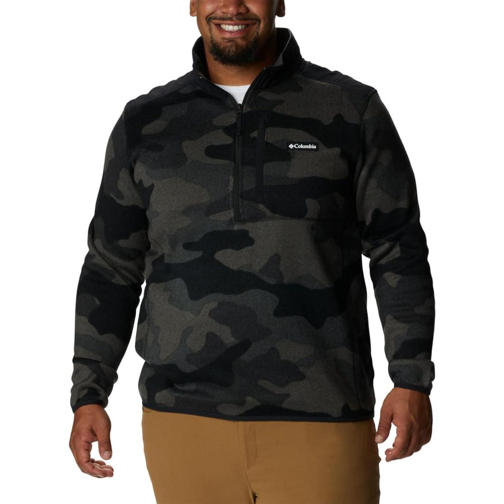 imageColumbia mens Sweater Weather II Printed Half ZipBlack Mod Camo