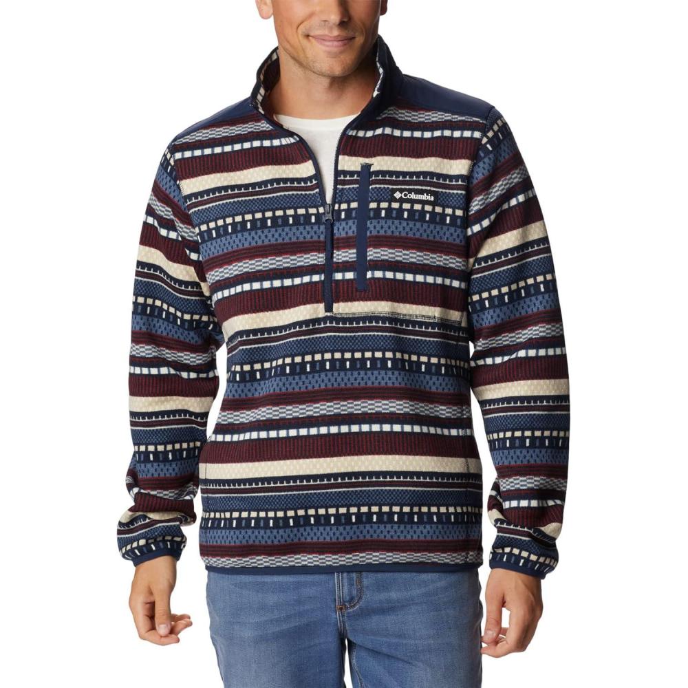 imageColumbia mens Sweater Weather II Printed Half ZipDark Mountain Apres Stripe