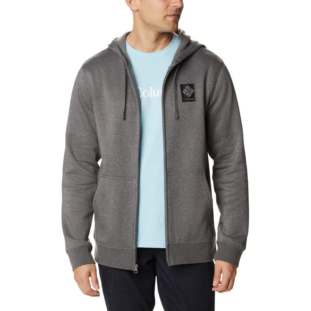 imageColumbia mens Trek Full Zip HoodieGreycharcoal Heather