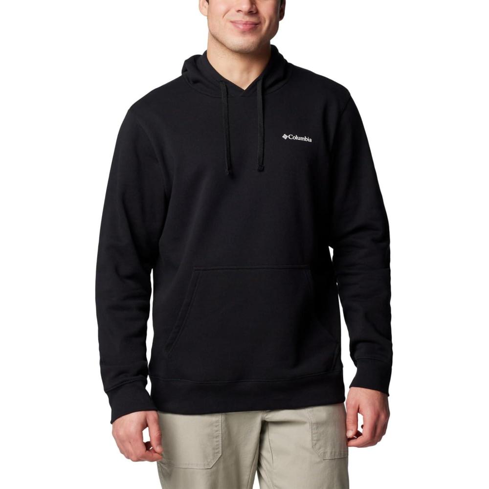 imageColumbia mens Trek HoodieBlackButton Badge