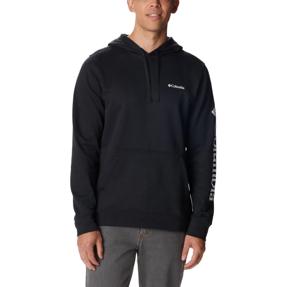 imageColumbia mens Trek HoodieBlackCsc Sleeve Logo