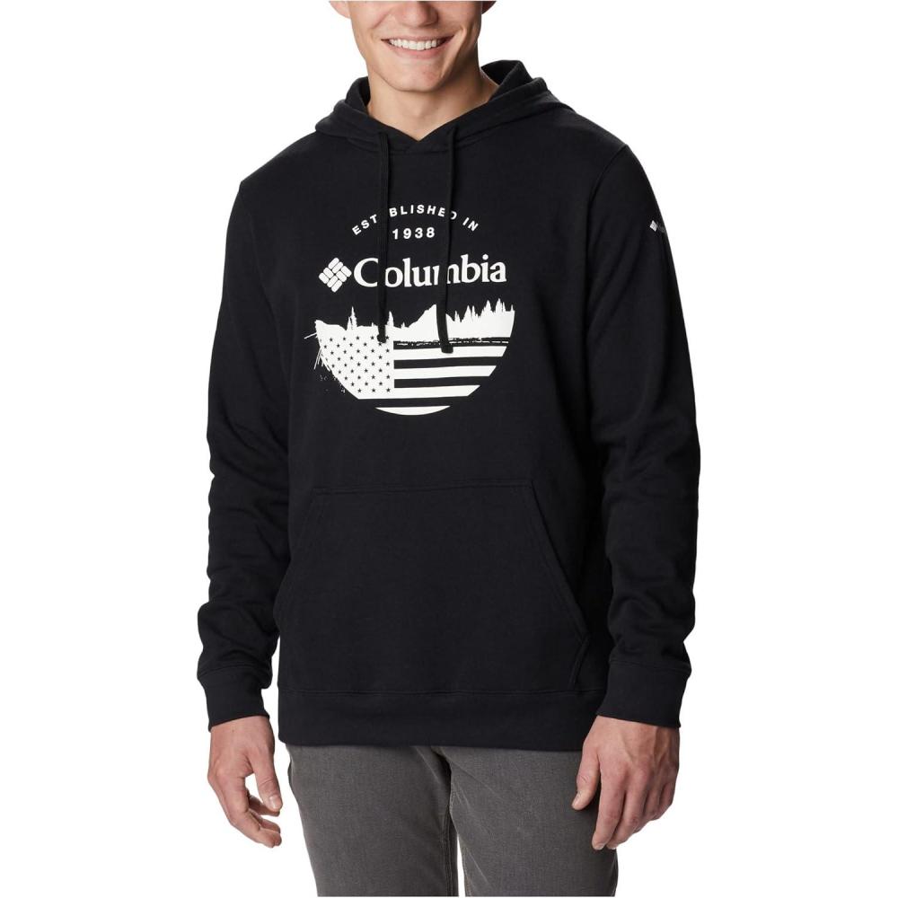 imageColumbia mens Trek HoodieBlackFunFlags Graphic