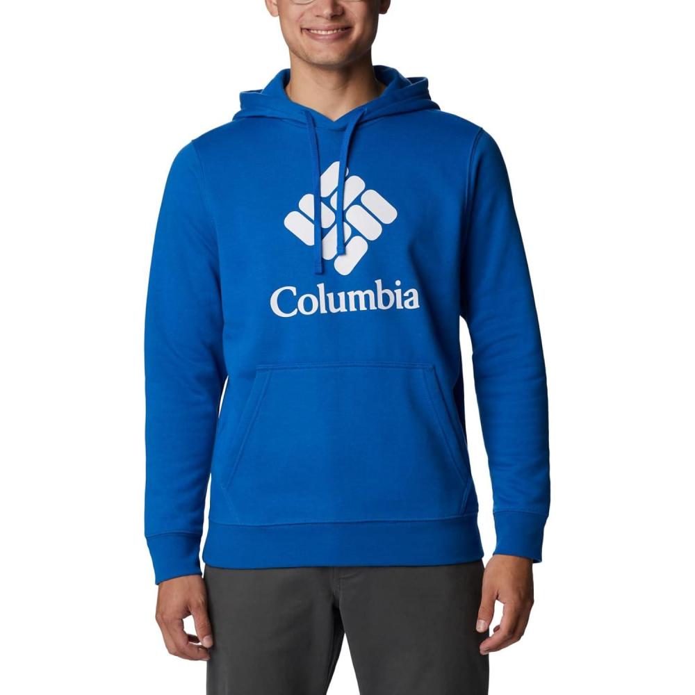 imageColumbia mens Trek HoodieBright IndigoCsc Stacked Graphic