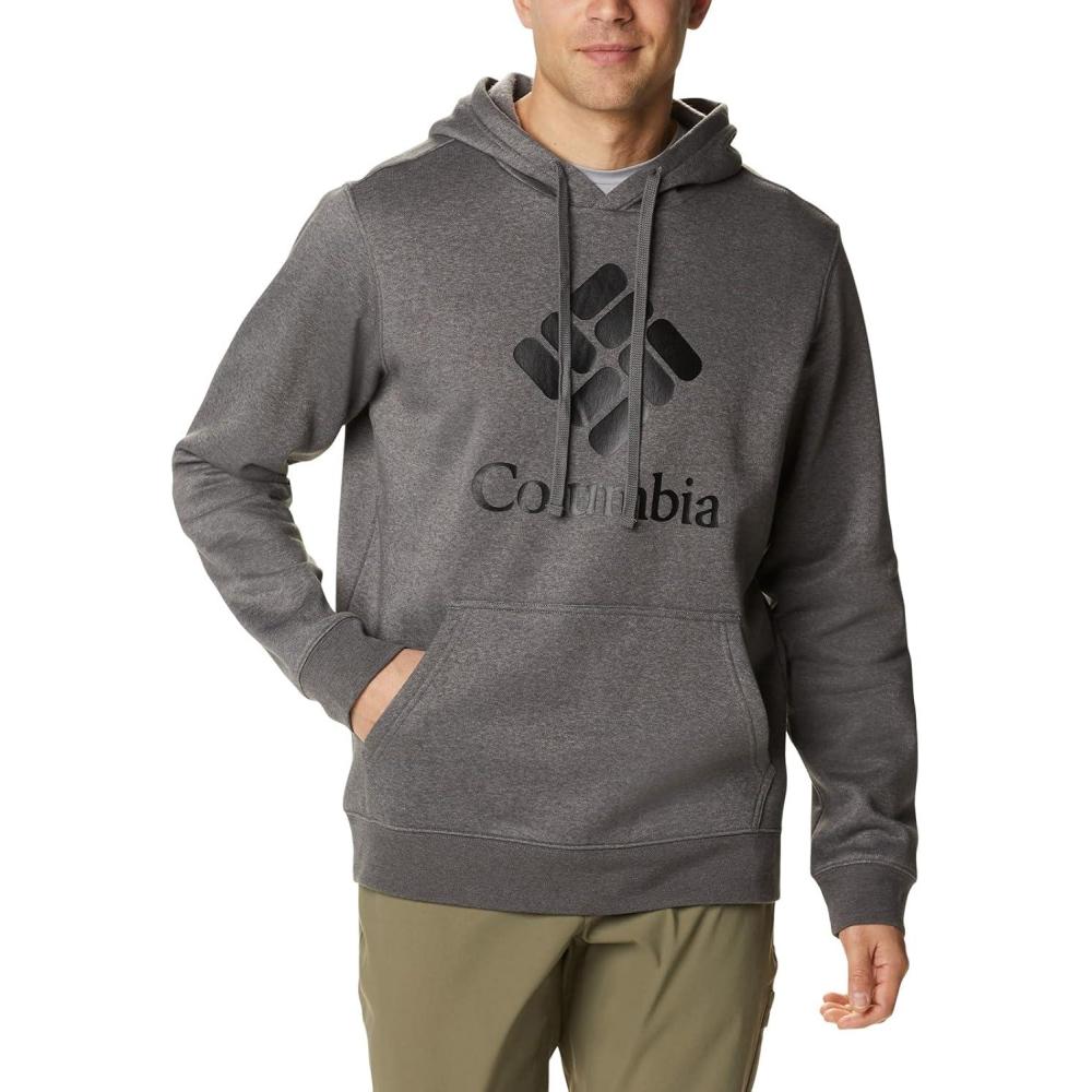 imageColumbia mens Trek HoodieCharcoal HeatherCsc Stacked Logo