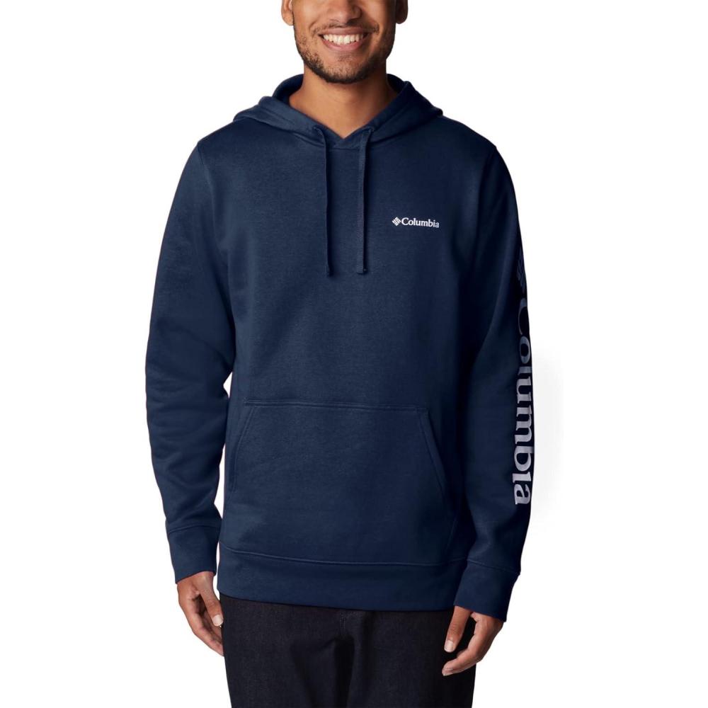 imageColumbia mens Trek HoodieCollegiate NavyCsc Sleeve Logo