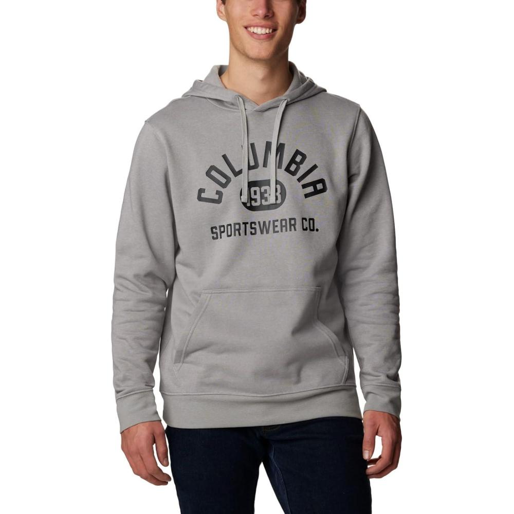 imageColumbia mens Trek HoodieColm Grey Heather  College Life Graphic