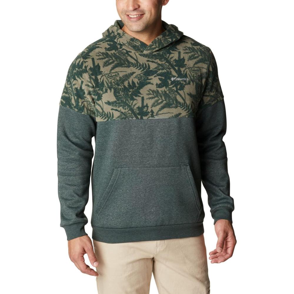 imageColumbia mens Trek HoodieDark CoralCentered Gem Logo