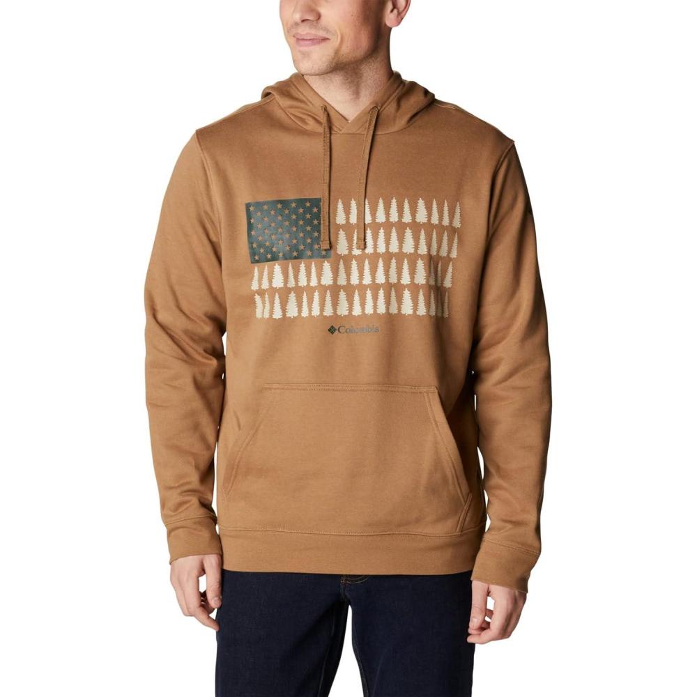 imageColumbia mens Trek HoodieDeltaTreestriped Flag
