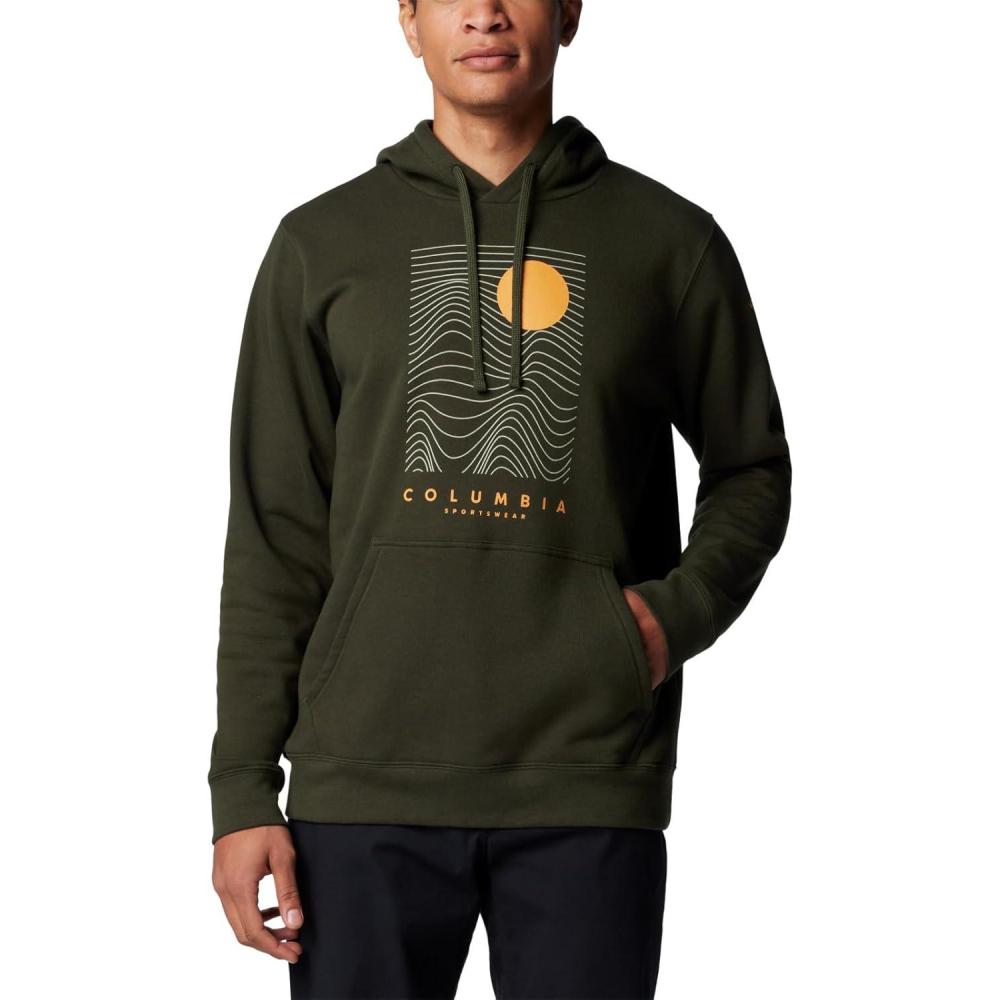 imageColumbia mens Trek HoodieGreenscapeLinear Drifts