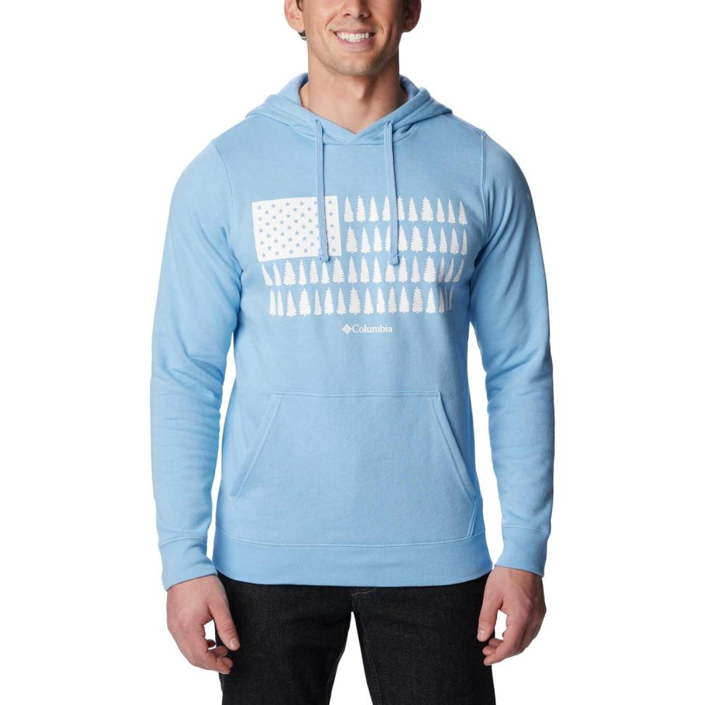 imageColumbia mens Trek HoodieJet StreamTreestriped Flag