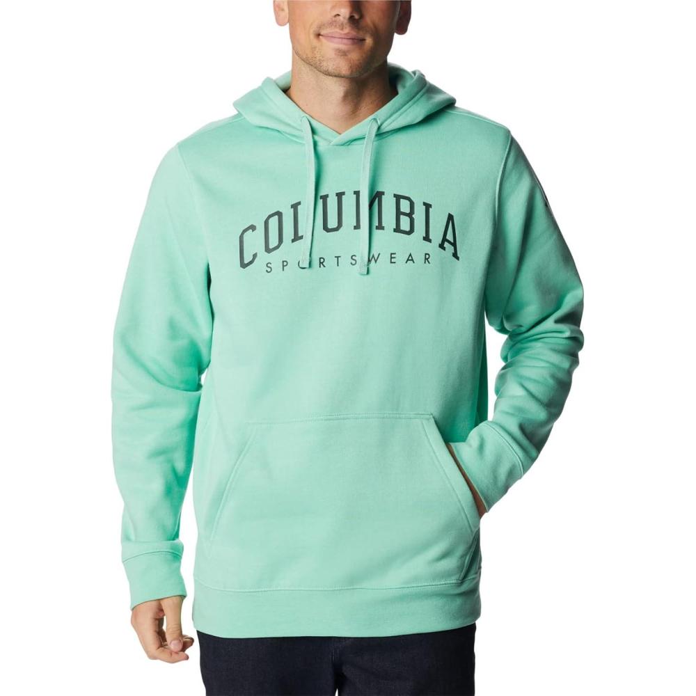 imageColumbia mens Trek HoodieKelp HeatherCsc Arched Brand Logo